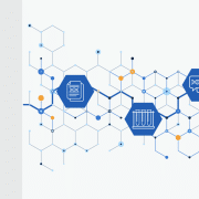 Graphic of hexagons and icons representing genomics professions