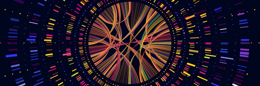 Visualisation of a genome sequence as a tunnel