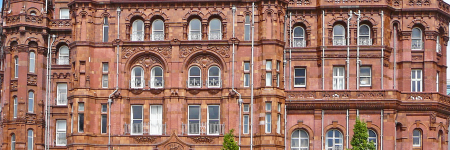 An external view of the Midland Hotel Manchester
