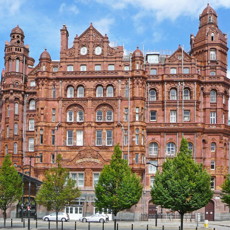 An external view of the Midland Hotel Manchester