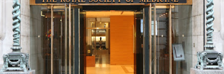 The entrance to the Royal Society of Medicine