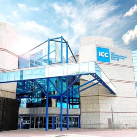 Outside view of the International Convention Centre, Birmingham